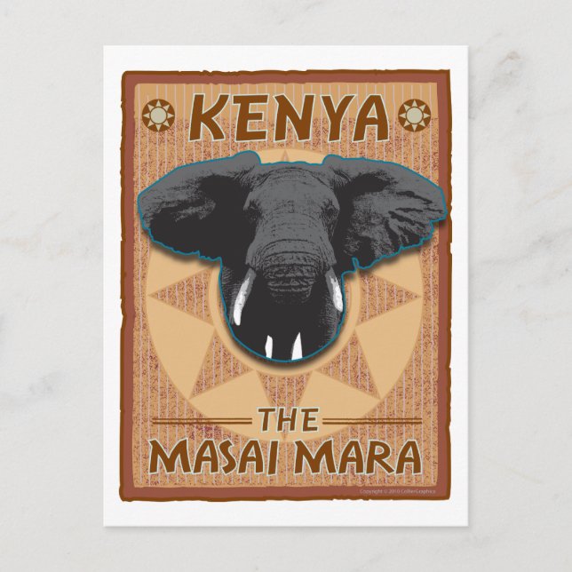 TRAVEL-Africa-Kenya- Postcard (Front)