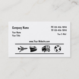 Travel Agency Agent Design Business Card