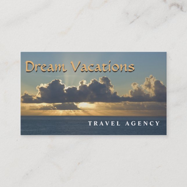 Travel Agency Business Card (Front)
