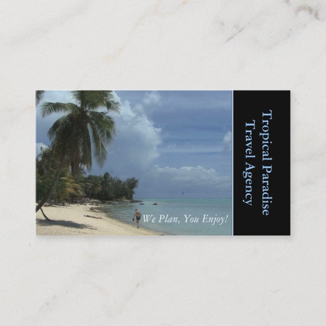 Travel Agency Business Card (Front)