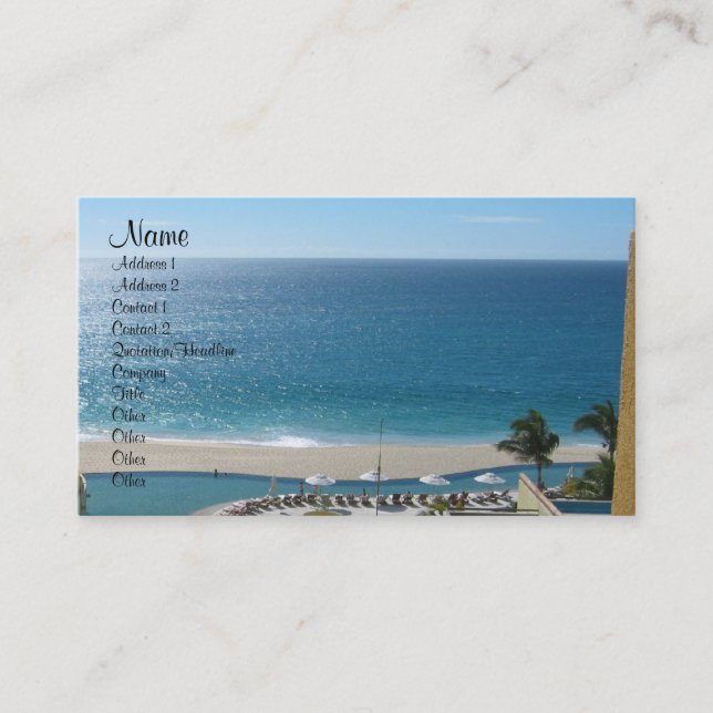 Travel Agency Business Card (Front)