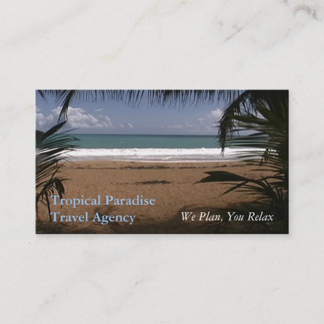 Travel Agency Business Card (Front)