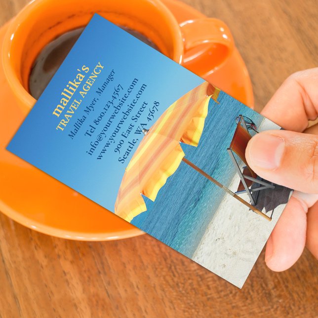 Travel Agency Business Card (Creator Uploaded)