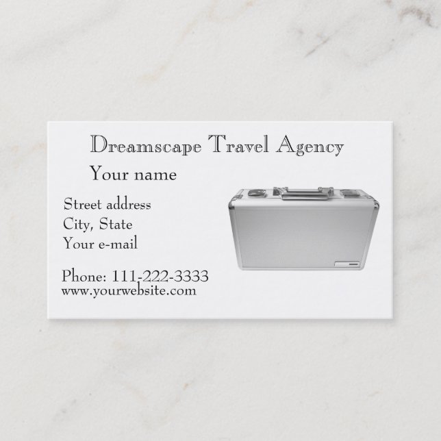 Travel agency business card (Front)