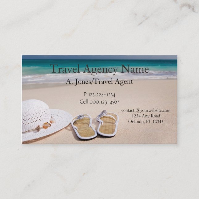 Travel Agency Business Card (Front)