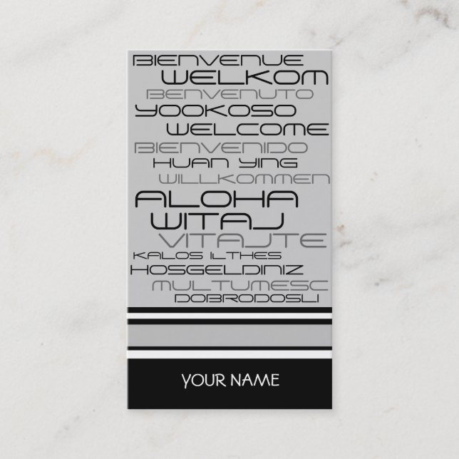 TRAVEL AGENCY Business Card (Front)