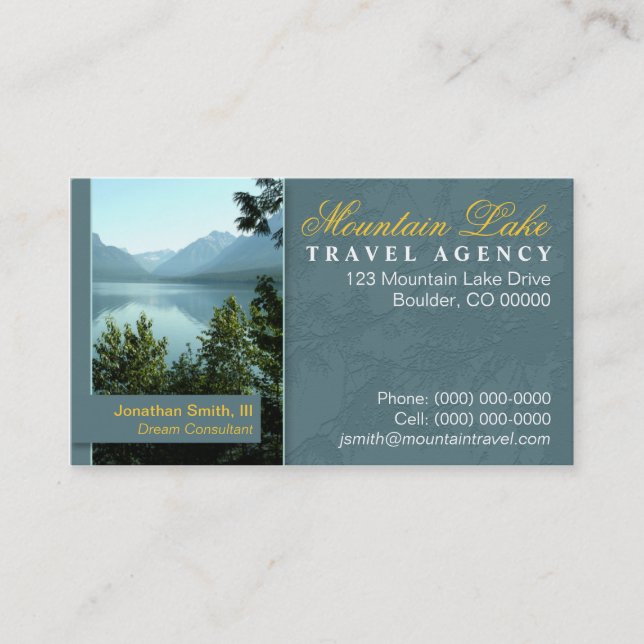 Travel Agency Business Card (Front)
