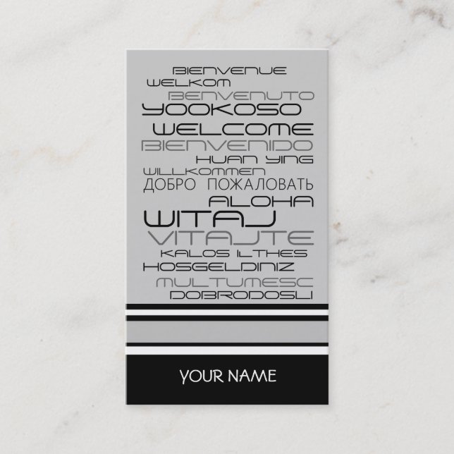 TRAVEL AGENCY Business Card (Front)