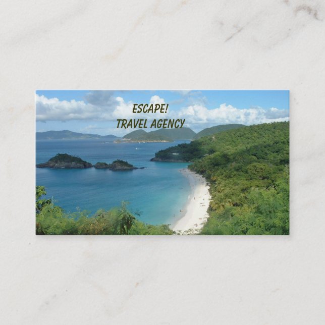Travel Agency Business Card! Business Card (Front)
