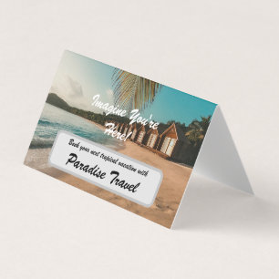 Travel Agency Marketing And Advertising Tropical Business Card