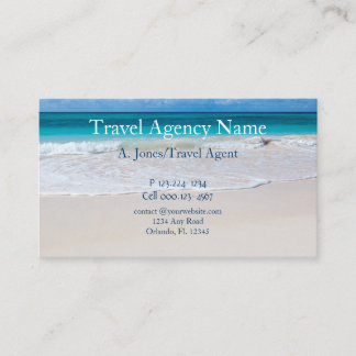 Travel Agency QR Code Business Card