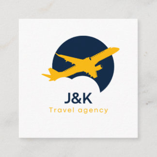 Travel Agency Square Business Card