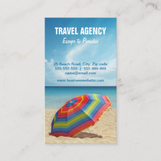 Travel Agency / Tour Operator business card