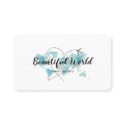 Travel Agency Travel Blog World Map Logo