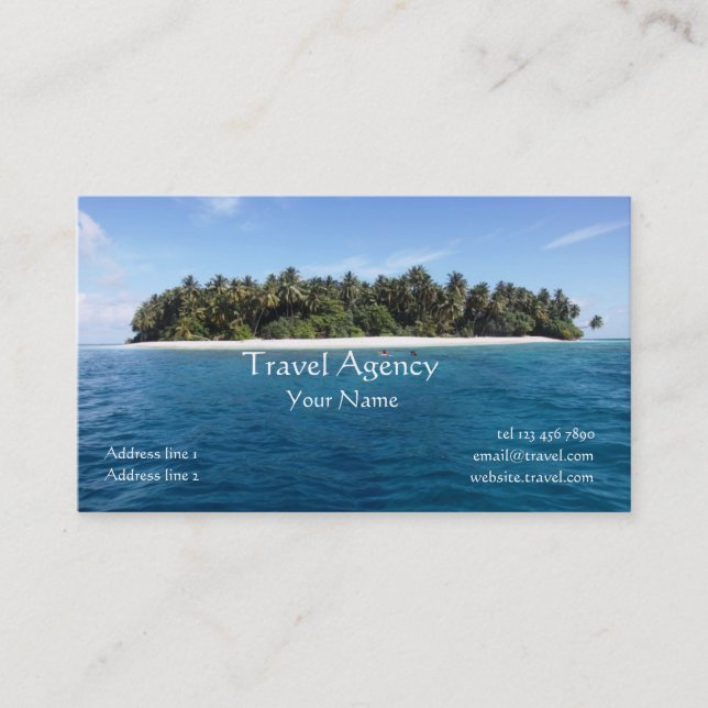 Travel agent Business Card (Front)