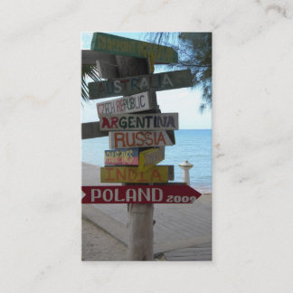 Travel Agent Business Card