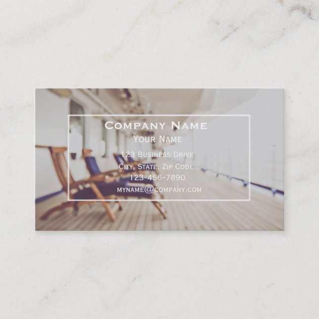 Travel Agent Business Card (Front)