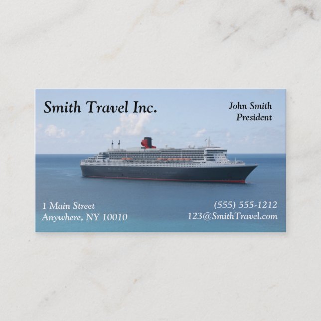 Travel Agent Business Card (Front)