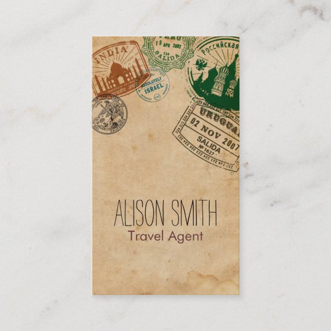 Travel Agent Business Card (Front)