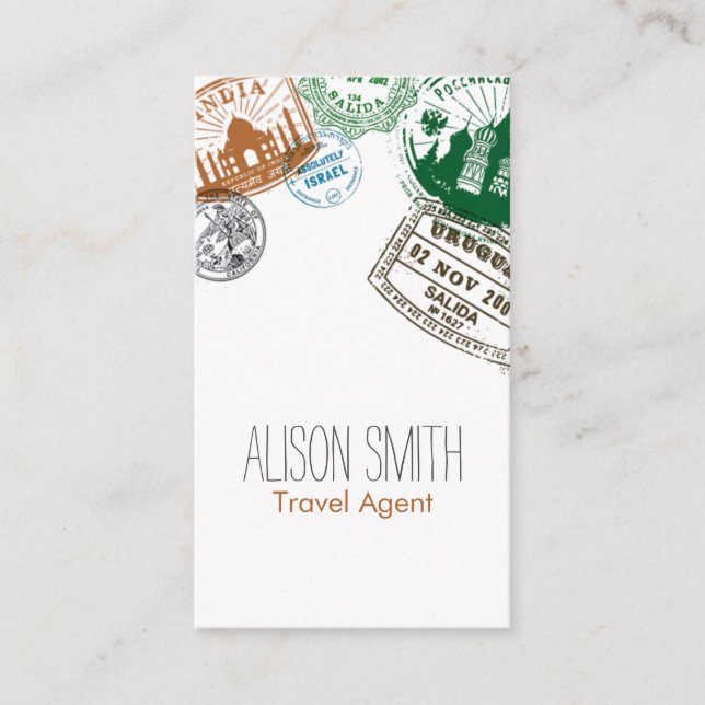 Travel Agent Business Card (Front)