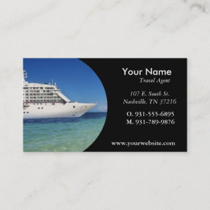 Travel Agent Business Card,100 pack, White Card