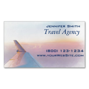 Travel Agent Business Card Magnet