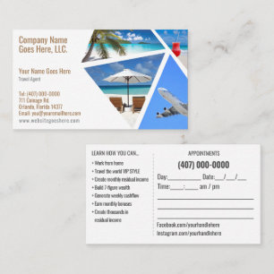 Travel Agent Business Card Template