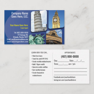 Travel Agent Business Card Template