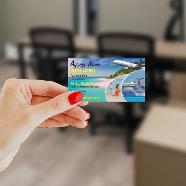Travel Agent Business Card Template (Creator Uploaded)