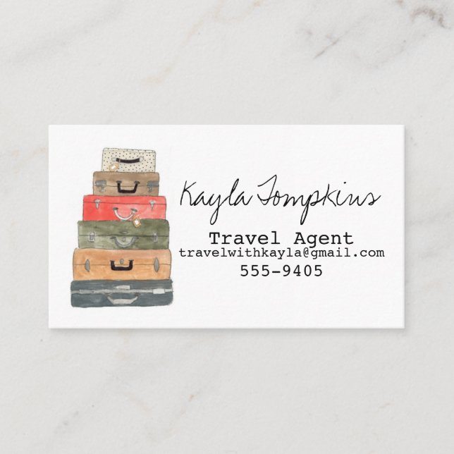 Travel Agent Business Cards (Front)