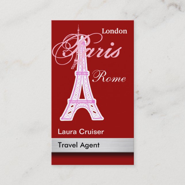 Travel Agent Business Cards (Front)