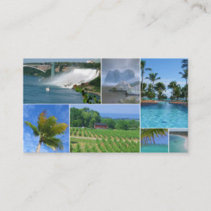 Travel Agent Collage Business Card