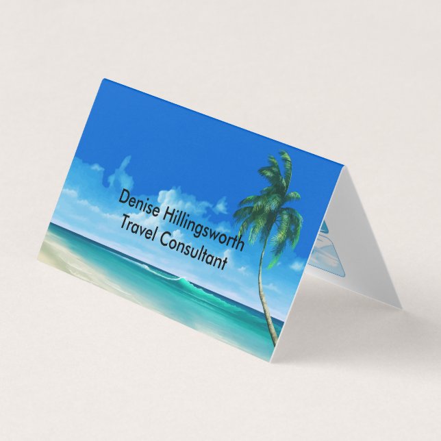 Travel Agent Consultant Business Card (Front)