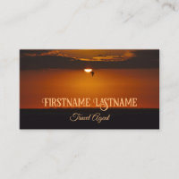 Travel agent dramatic sky ocean beach sunset