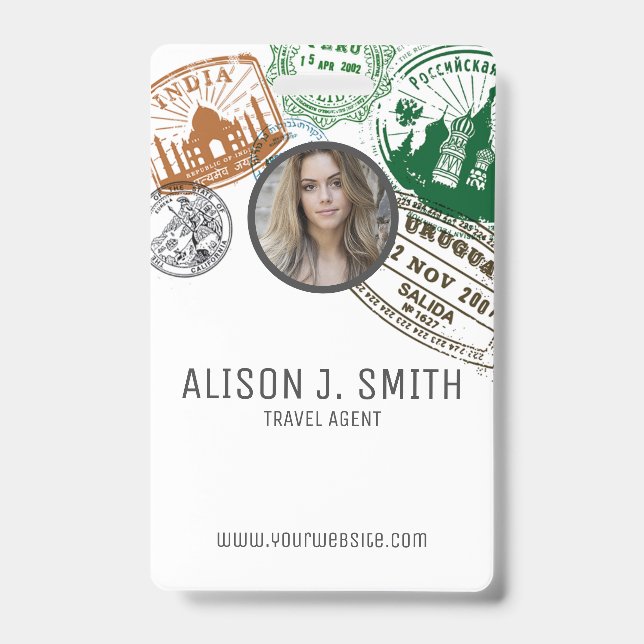 Travel Agent ID Badge (Front)