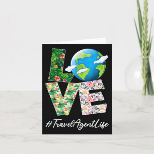 Travel Agent Love World Earth Day 52nd Anniversary Card
