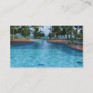 Travel Agent Pool Business Card