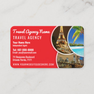 Travel Agent Template Business Card