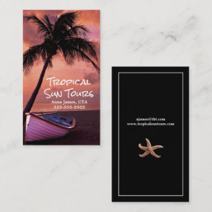 Travel Agent - Tropical Vacations Business Card