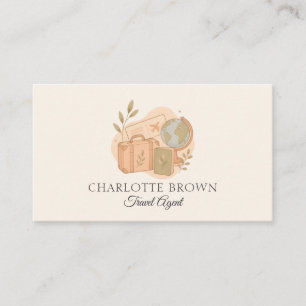 Travel Agent Vacation Tourism Trip Planning Business Card