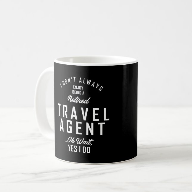 Travel Agent Work Job Title Gift Coffee Mug (Front Left)