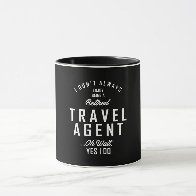 Travel Agent Work Job Title Gift Mug (Center)