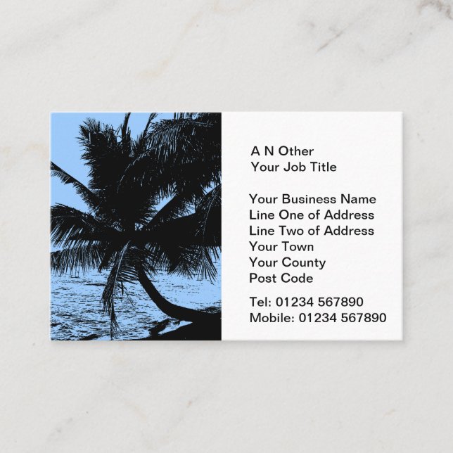 Travel Agents Business Card (Front)