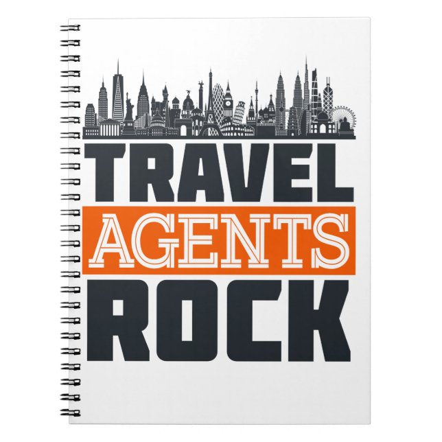 Travel Agents Rock Vacation Planning Notebook (Front)