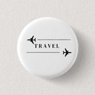 Travel airplane T-Shirt 3 Cm Round Badge