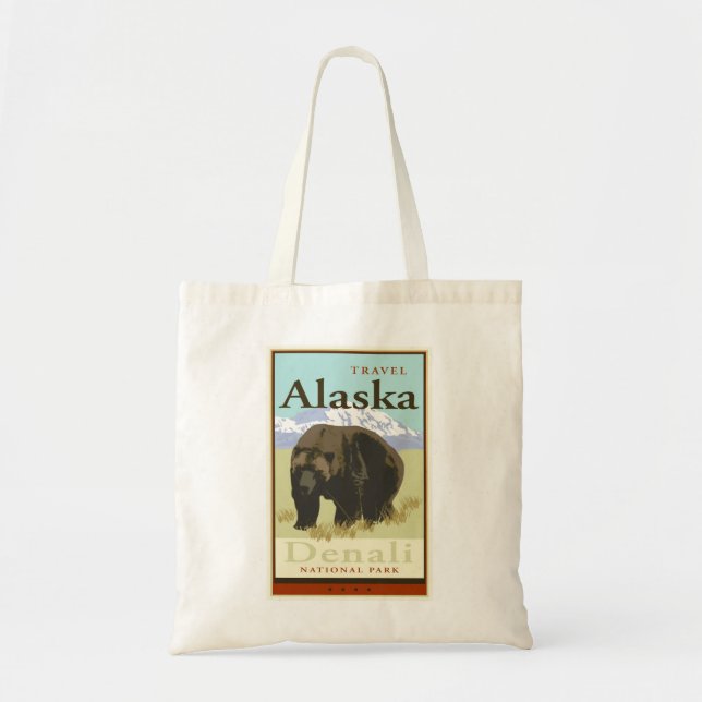 Travel Alaska Tote Bag (Front)
