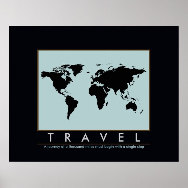 travel all over the world poster (Front)
