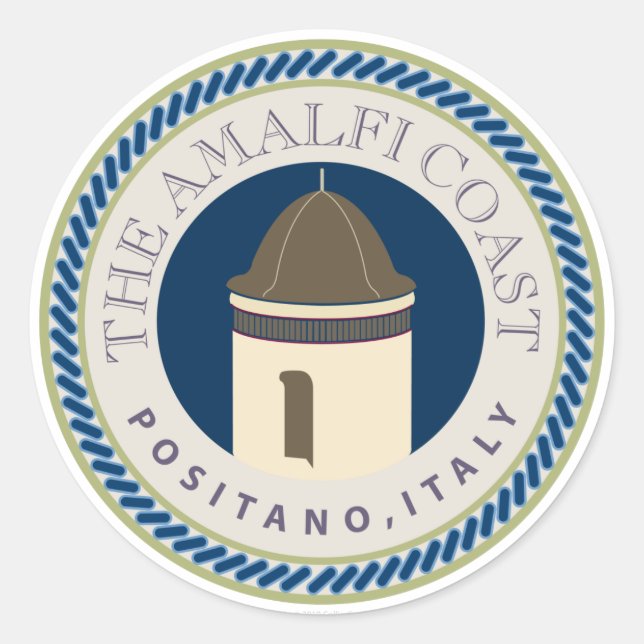 TRAVEL-Amalfi Coast Classic Round Sticker (Front)