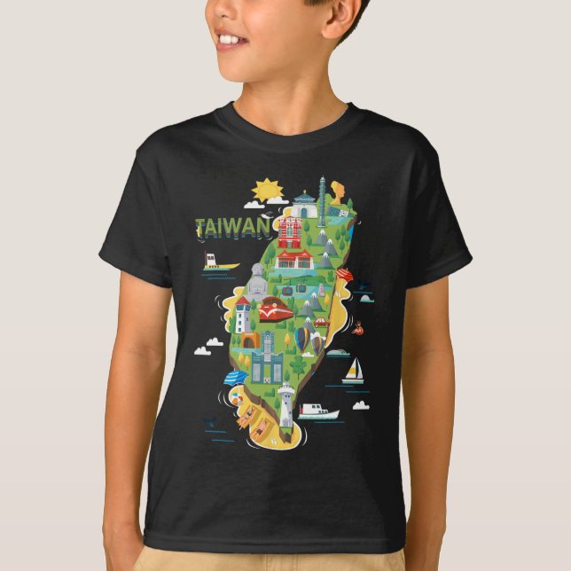 Travel Around Asia Taiwan Taipei Family Vacation S T-Shirt (Front)