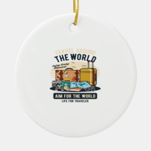 Travel Around The World Ceramic Tree Decoration